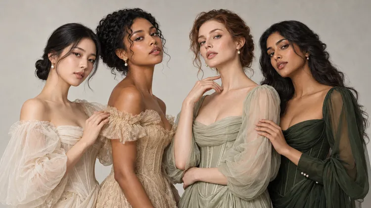 Only Mi — four women in an editorial portrait